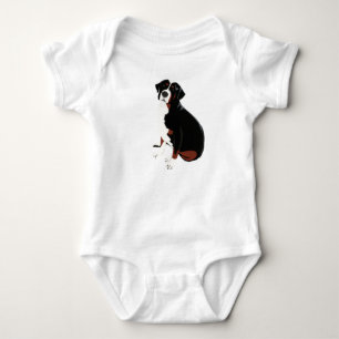 Beautiful Mountain Dog Baby Bodysuit