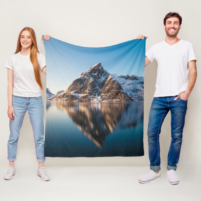 Beautiful Mountain Fleece Blanket (In Situ)