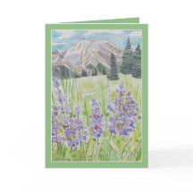 Beautiful Mountain Scene Thank You Card