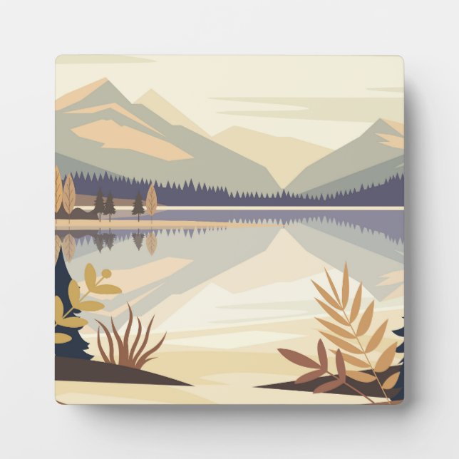 Beautiful Mountain Scenery Plaque (Front)