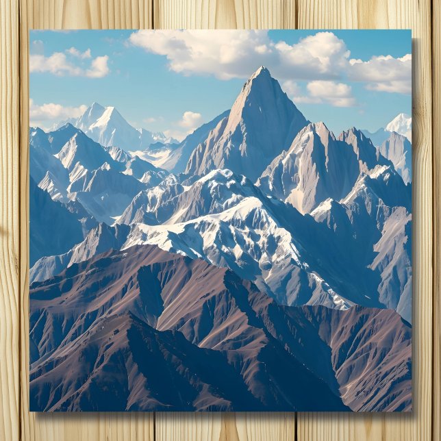 Beautiful Mountains and Blue Skies Metal Print (Creator Uploaded)