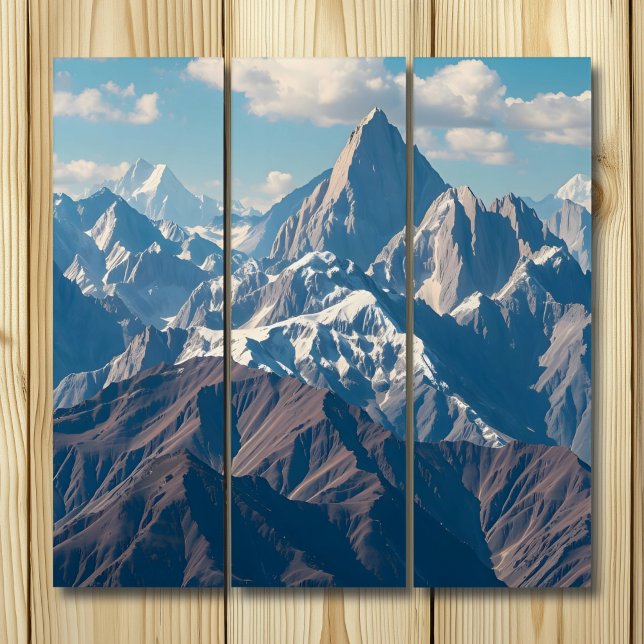 Beautiful Mountains and Blue Skies Triptych (Creator Uploaded)