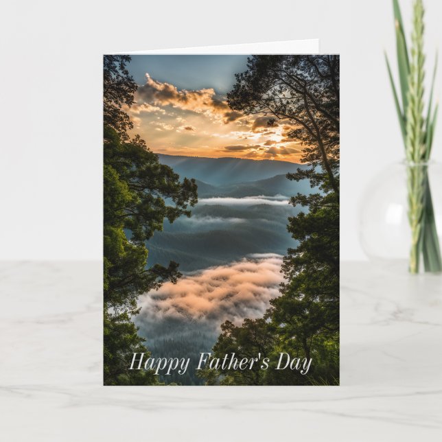 Beautiful Mountains Christian Father's Day Card (Front)