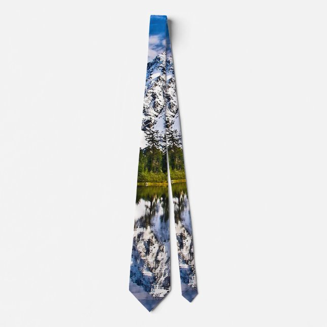 Beautiful Mountains - Lake - Forest Tie (Front)