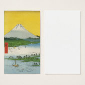 Beautiful Mt. Fuji in Japan, circa 1800s (Front & Back)