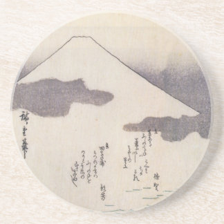 Beautiful Mt. Fuji in Japan, circa 1800s Drink Coaster