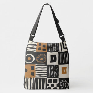 Beautiful Mud Cloth African Print Crossbody Bag