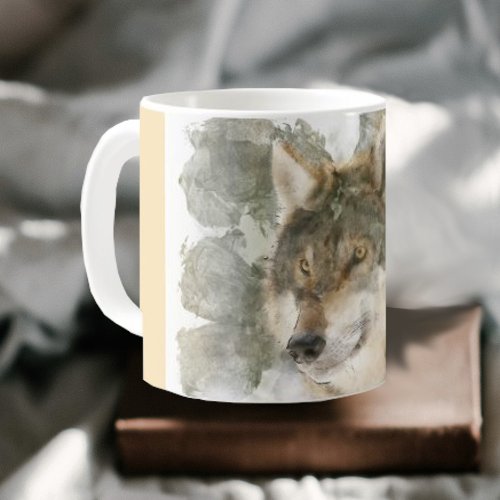 Beautiful Mug _ Watercolor Wolf