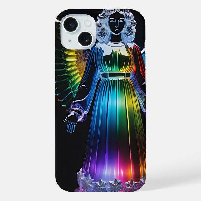 Beautiful multi-colored angel iphone case (Back)