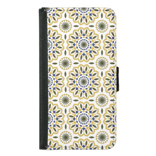 beautiful multicolor Mandala pattern Samsung Galaxy S5 Wallet Case