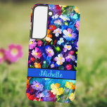 Beautiful Multicolor Your Name Personalized Floral Samsung Galaxy S22 Case<br><div class="desc">This floral Samsung phone is a beauty. The pretty floral design features a multitude of color with a spot to insert your name right on the front.</div>