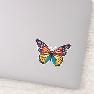 Beautiful Multicolored Butterfly Sticker