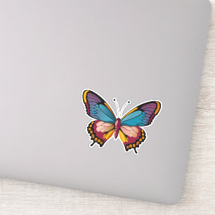 Beautiful Multicolored Butterfly Sticker