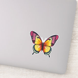 Beautiful Multicolored Butterfly Sticker