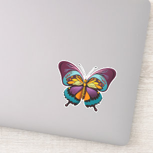Beautiful Multicolored Butterfly Sticker