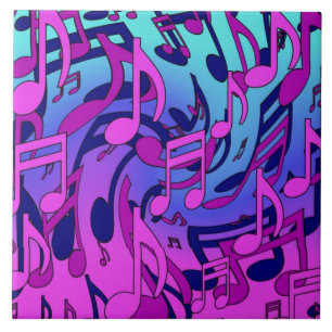Beautiful Music Colorful Decorative Ceramic Tile