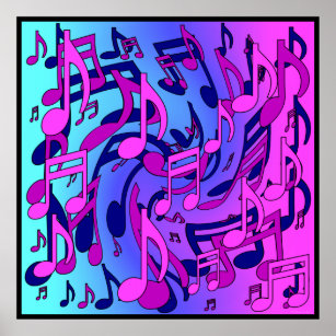 trippy music notes