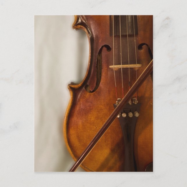 Beautiful Music--Violin Postcard (Front)
