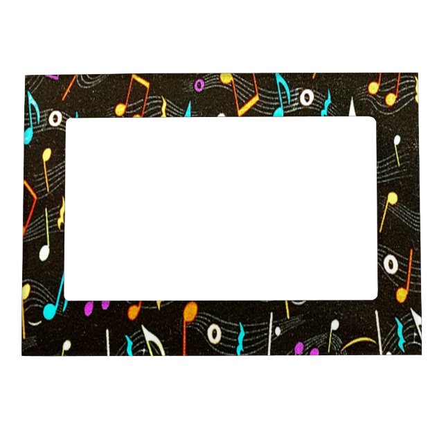 Beautiful Musical Notes  Magnetic Frame (Front)