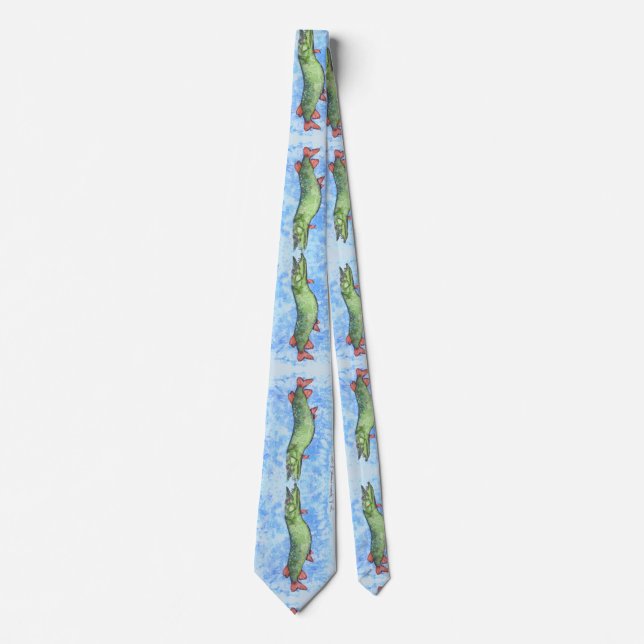 Beautiful Muskie. Neck Tie (Front)