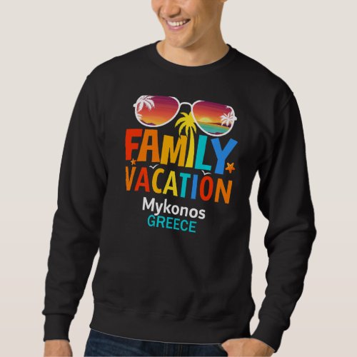 Beautiful Mykonos Island Matching Outfits Family V Sweatshirt