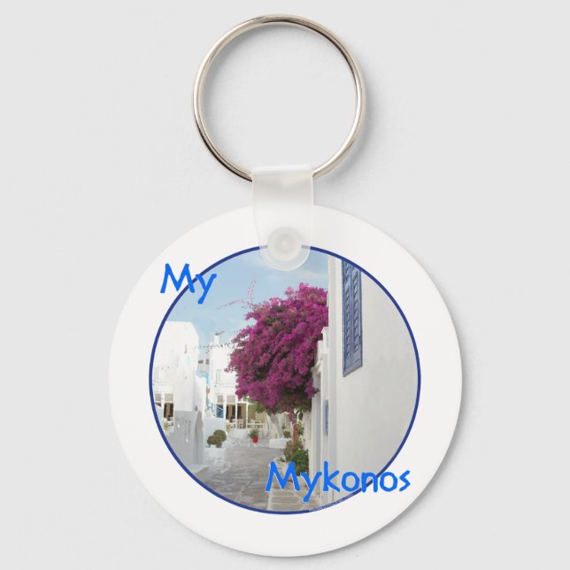 Beautiful Mykonos Keychain (Front)