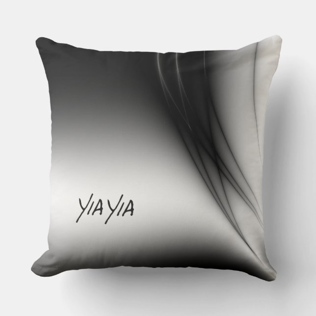 Beautiful Mystic Fractal Design YiaYia Pillow (Front)