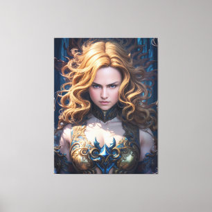 Beautiful Mystical Fantasy Female Canvas Print