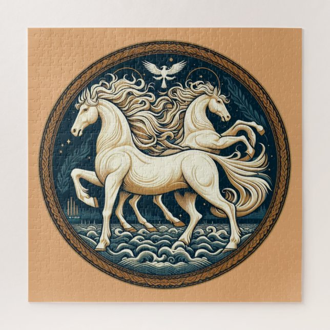"Beautiful Mystical Horses" 13  Jigsaw Puzzle (Vertical)