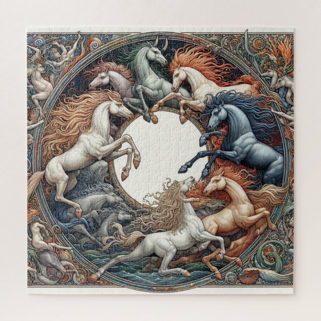 "Beautiful Mystical Horses" 38 Jigsaw Puzzle (Vertical)