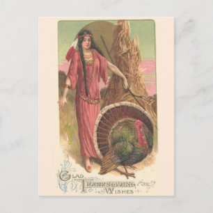  Beautiful Native American Indian Vintage Art Postcard