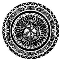 Beautiful Native American Mandala Design Clock