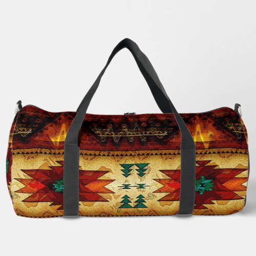 Beautiful Native American Pattern  Duffle Bag