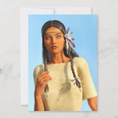 Beautiful Native American Woman Indigenous Outfit (Front)