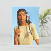 Beautiful Native American Woman Indigenous Outfit (Standing Front)