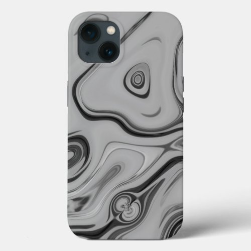 Beautiful Natural Ash gray Camo Color Art Design iPhone 13 Case