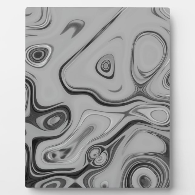 Beautiful Natural Ash Gray Camo Color Art Design Plaque (Front)