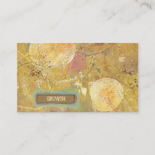 Beautiful natural fun abstract art unique painting business cards