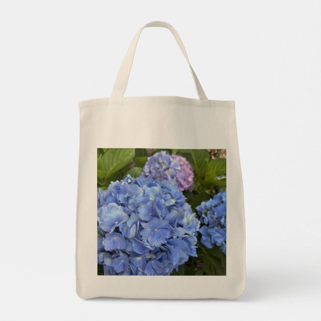 Beautiful Natural Hydrangea Flower Blossoms Tote Bag (Back)