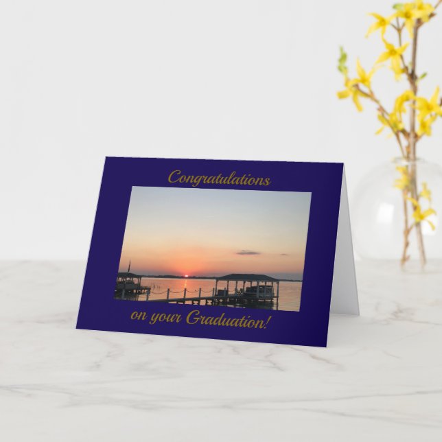 Beautiful, Natural Scenery, Graduation Card (Yellow Flower)