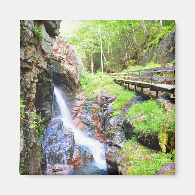Beautiful Natural Waterfall Scenery NH Magnet (Front)