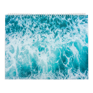 Beautiful Nature And Beaches With Ocean Wave Cover Calendar