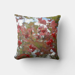 Beautiful Nature Autumn Berries Fall Season Cool Throw Pillow
