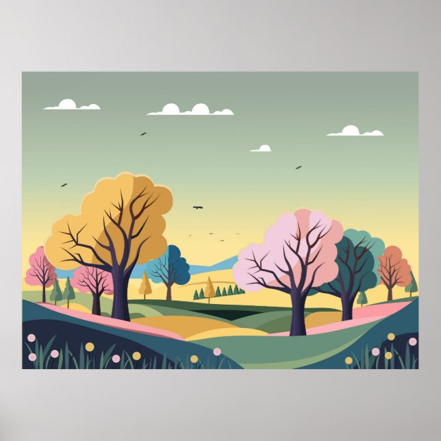 Beautiful Nature Background  Poster (Front)