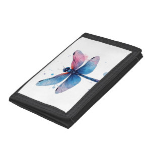 Beautiful Nature Colorful Graphic Pattern Dragonfl Tri-fold Wallet