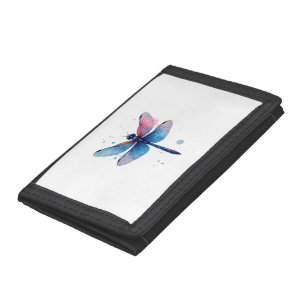 Beautiful Nature Colorful Graphic Pattern Dragonfl Tri-fold Wallet