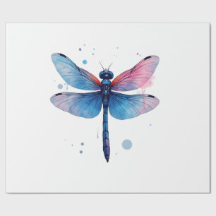 Beautiful Nature Colorful Graphic Pattern Dragonfl Wrapping Paper