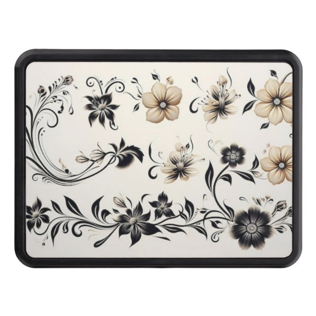 Beautiful nature flower hitch cover (Front)