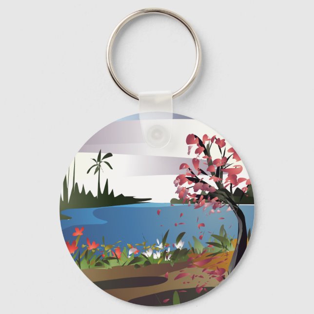 beautiful nature   keychain (Front)