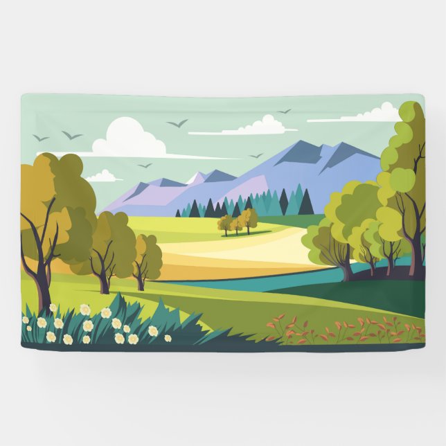 Beautiful Nature Landscape Banner (Horizontal)